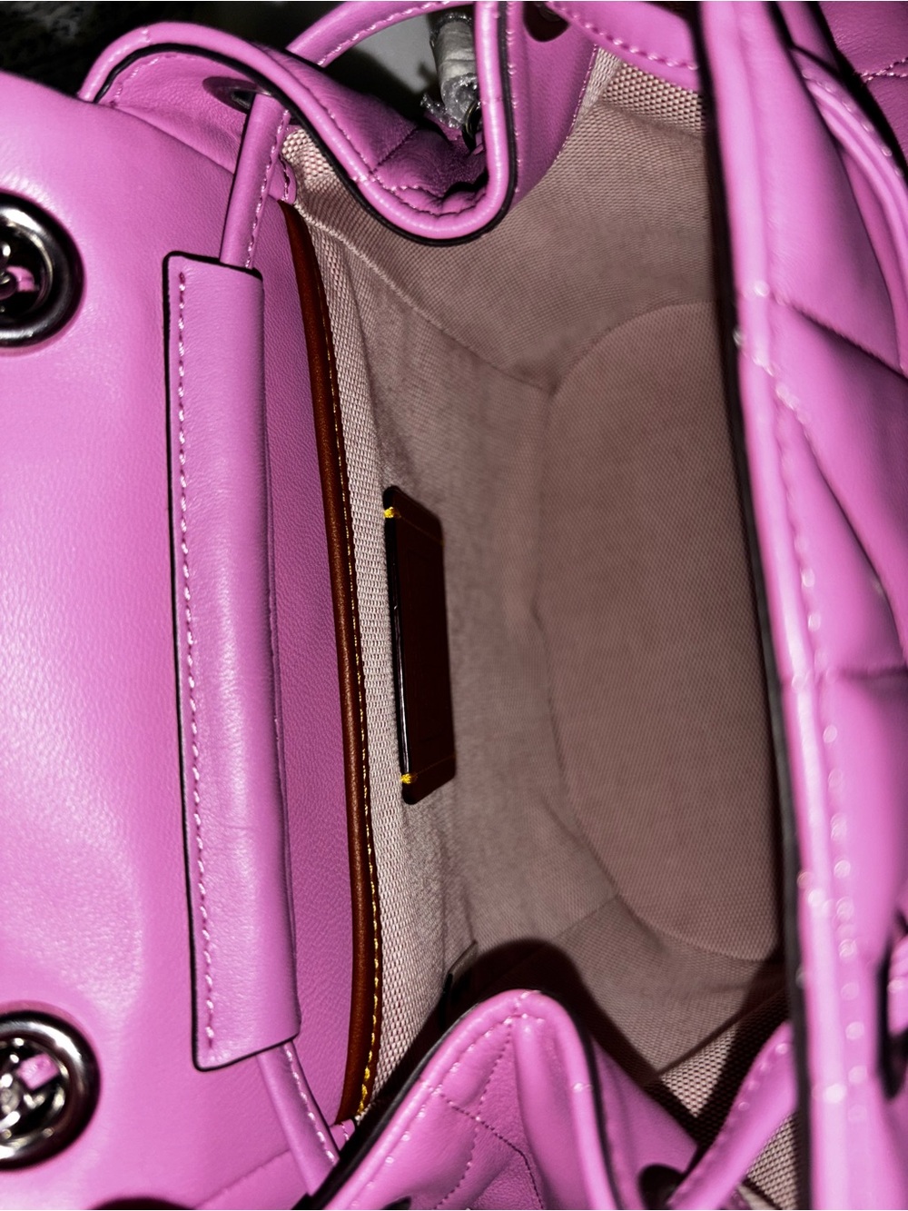 Coach Quilted Tabby Mini convertible Backpack - Picture 5 of 12